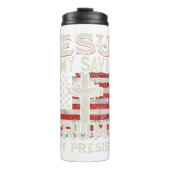Jezus is mijn redder Trump mijn President Amerikaa Thermosbeker (Voorkant)