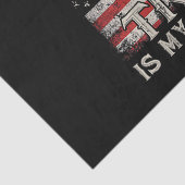 Jezus is mijn redder Trump mijn President Amerikaa Tissuepapier (Detail)