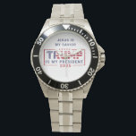 Jezus is mijn redder Trump mijn President Horloge<br><div class="desc">De Jesus Is My Savior Trump Is My President Watch is een gedurfde en expressieve accessoire voor degenen die hun geloof en politieke steun willen laten zien. Met een opvallend ontwerp met duidelijke, impactvolle tekst is dit horloge ideaal voor casual draag of als gespreksstarter. De duurzame bouw zorgt ervoor dat...</div>