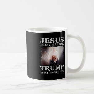 Jezus is mijn redder Trump mijn President Koffiemok