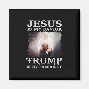 Jezus is mijn redder Trump mijn President Magneet