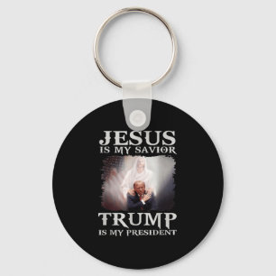 Jezus is mijn redder Trump mijn President Sleutelhanger