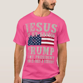 Jezus is mijn redder Trump mijn President T-shirt