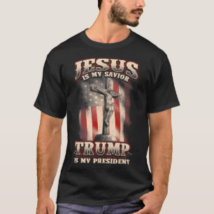 Jezus is mijn redder Trump mijn President T-shirt