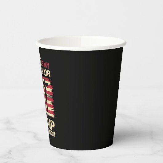 Jezus is mijn redder Trump mijn President VS vlag Papieren Bekers (Links)