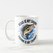 Jezus is mijn redder Vist mijn therapie Koffiemok (Links)