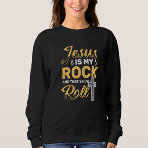 Jezus is mijn rockbijbelgeloof in goddelijk geloof trui