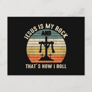 Jezus Is Mijn Rots Zo Rol Ik Christelijk Geschenk Briefkaart