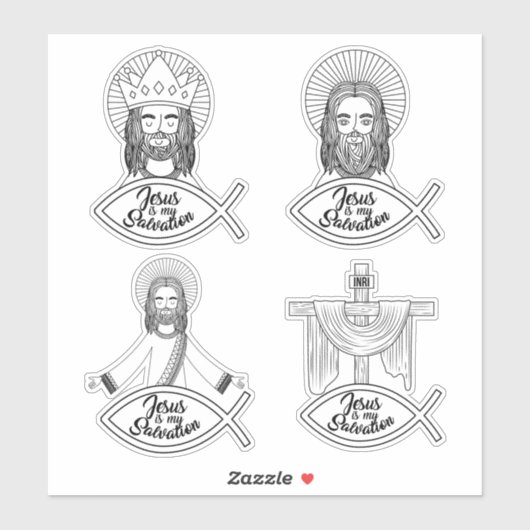 Jezus is mijn Salvation setsticker Sticker (Vel)