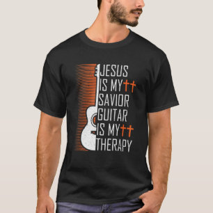 Jezus is mijn Savior Guitar is mijn Christelijke t T-shirt