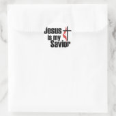 Jezus is mijn Savior Ronde Sticker (Tas)