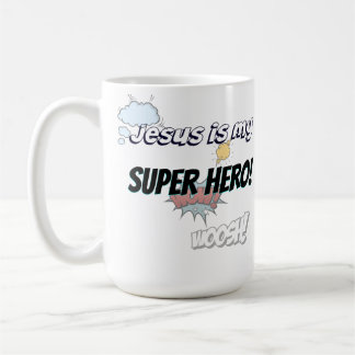 Jezus is mijn Super Hero. Koffiemok