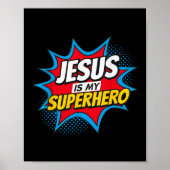 Jezus is mijn superheld Christelijk Poster (Voorkant)