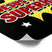 Jezus is mijn superheld Kinder en volwassen Christ Poster (Hoek)