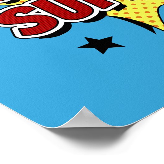 Jezus is mijn superheld Kinder en volwassen Christ Poster (Hoek)