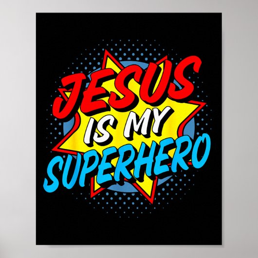 Jezus Is Mijn Superheld Poster (Voorkant)