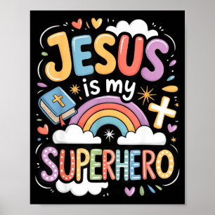 Jezus is mijn superheld  poster