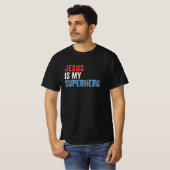 Jezus is mijn superheld t-shirt (Voorkant volledig)