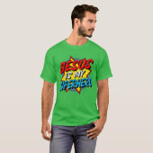Jezus is mijn superheld t-shirt (Voorkant volledig)