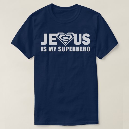 Jezus is mijn superheld t-shirt (Design voorkant)
