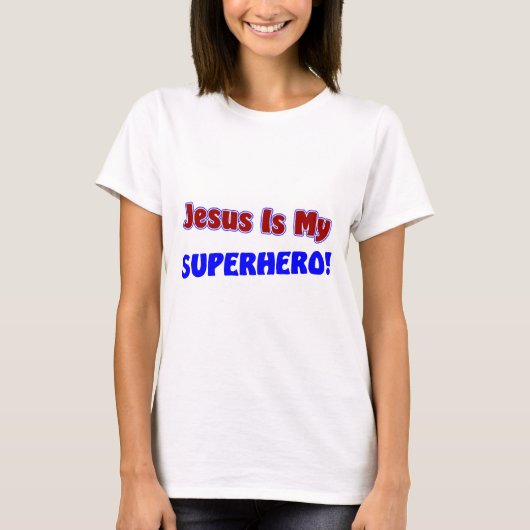Jezus is mijn superheld t-shirt (Voorkant)