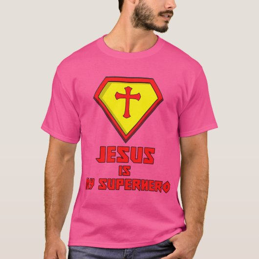 Jezus is mijn superheld t-shirt (Voorkant)