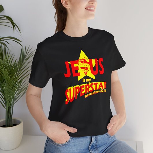 Jezus is mijn Superstar, bijbelvers T-shirt