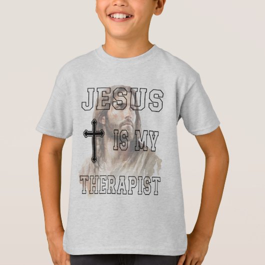 Jezus is mijn Therapeut Klassiek T-shirt (Voorkant)
