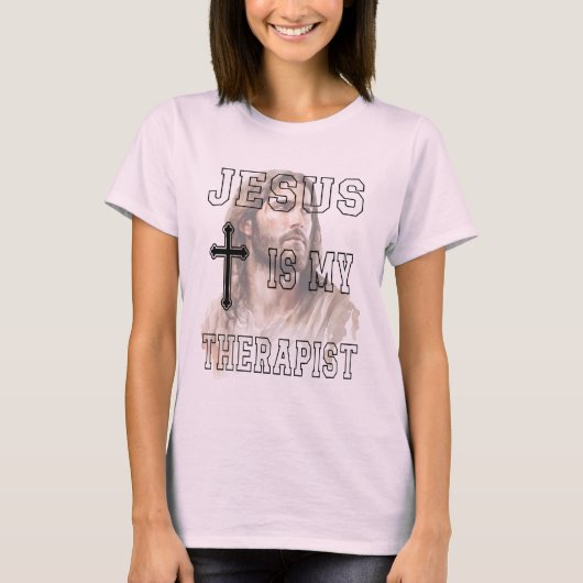 Jezus is mijn Therapeut Klassiek T-shirt (Voorkant)