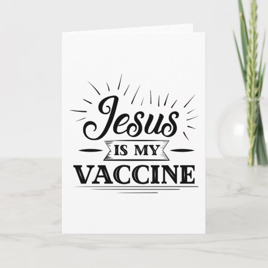Jezus is mijn vaccin kaart (Voorkant)