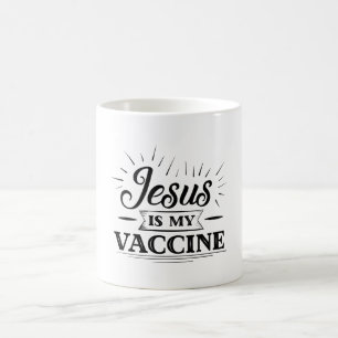 Jezus is mijn vaccin koffiemok