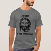 Jezus is mijn vaccin tegen vaxxer t-shirt (Voorkant)