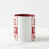 Jezus is mijn Valentijn Christelijk geloof Mok (Midden)