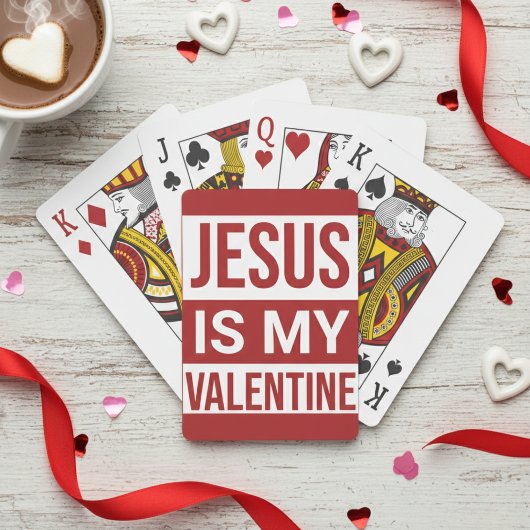 Jezus is mijn Valentijn Christelijk geloof Pokerkaarten