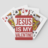 Jezus is mijn Valentijn Christelijk geloof Pokerkaarten (Achterkant)