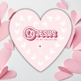 Jezus is mijn Valentijn Christelijk Schattige hart Kartonnen Onderzetters