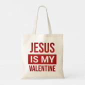 Jezus is mijn Valentijn Christelijk Tote Bag (Achterkant)