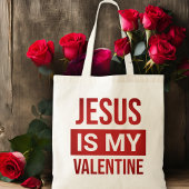 Jezus is mijn Valentijn Christelijk Tote Bag