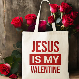 Jezus is mijn Valentijn Christelijk Tote Bag