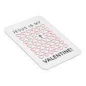 Jezus is mijn Valentijn harten kruis Magneet (Rechterzijde)