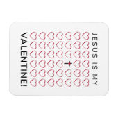 Jezus is mijn Valentijn harten kruis Magneet (Horizontaal)