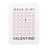 Jezus is mijn Valentijn harten kruis Magneet (Verticaal)