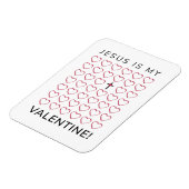 Jezus is mijn Valentijn harten kruis Magneet (Linkerzijde)