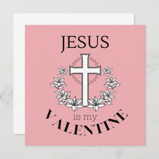 Jezus is mijn Valentijn Kaart (Voorkant / Achterkant)