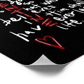 Jezus is mijn Valentijn, omdat hij zo van de werel Poster (Hoek)