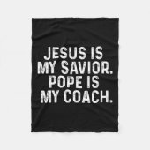 Jezus is mijn Verlosser2 Fleece Deken (Voorkant)