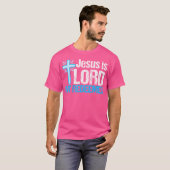 Jezus is mijn Verlosser Mooi Christelijk Kruis T-shirt (Voorkant volledig)