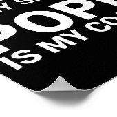 Jezus is mijn Verlosser Paus is mijn coach Poster (Hoek)