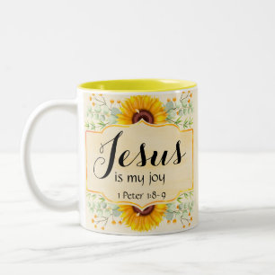 Jezus is mijn vreugde tweekleurige koffiemok