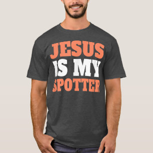 Jezus is m'n Christelijke gym-werkout grappig. T-shirt